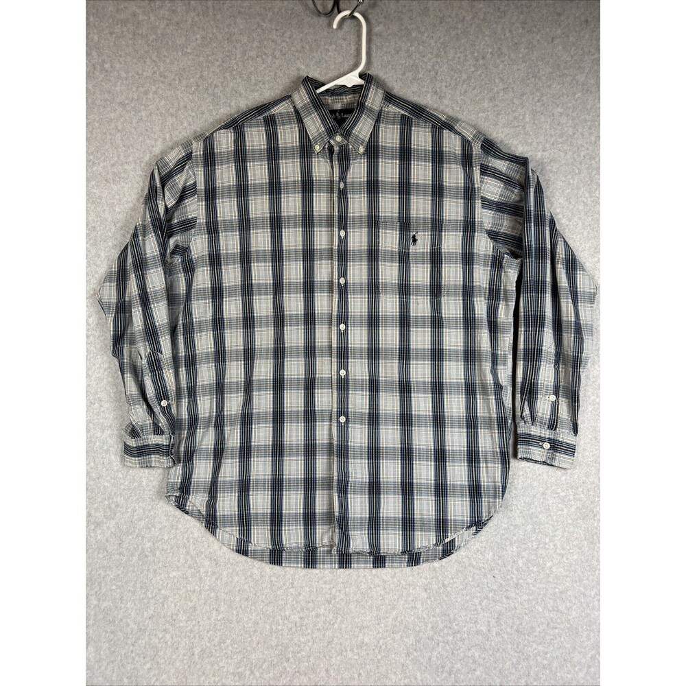 Polo Ralph Lauren Marlowe Plaid Tartan Long Sleeve Button Shirt Men’s Large